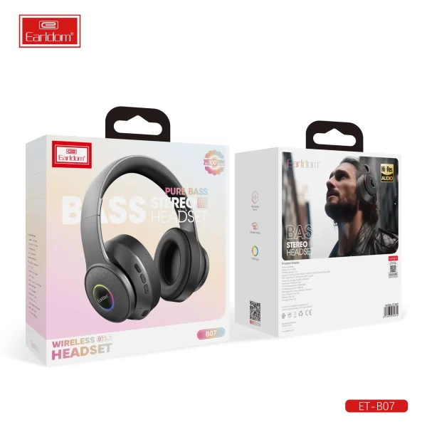 Earldom RGB Wireless Headset ET-B07 - Image 4